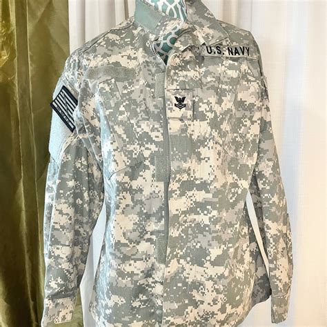 Us Navy Camouflage Uniform Jacket Official - Gem