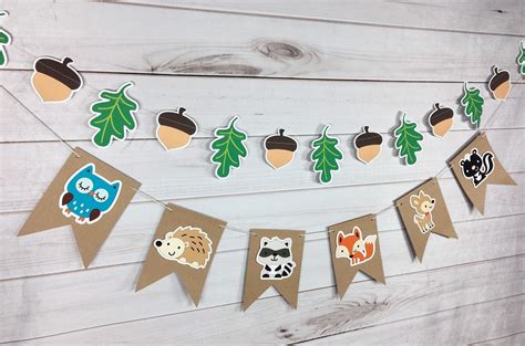 Woodland Baby Shower Banner Woodland Party Banner Woodland | Etsy