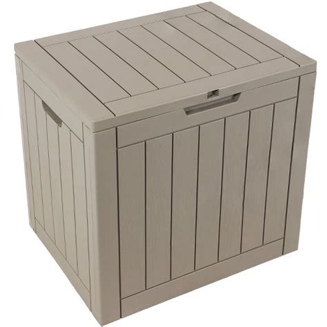 Sunnydaze Lockable Outdoor Small Deck Box With Storage And Side Handles ...