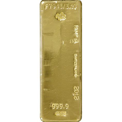 Large Gold Bar - 400 oz | The 400-ounce cast bar, also known as the 12.5-kg large bar, is the ...
