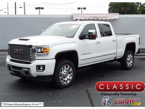 2017 Summit White GMC Sierra 2500HD Denali Crew Cab 4x4 #121250001 ...