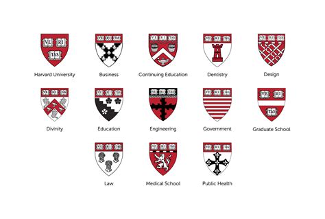 Current crests for all schools at Harvard University | Images :: Behance