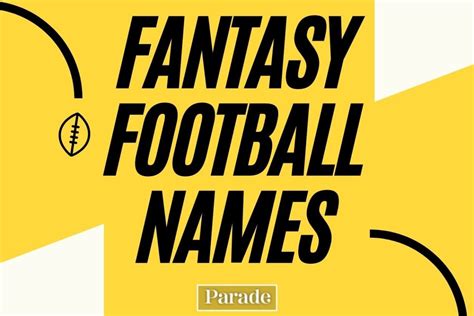 160 Funny Fantasy Football Team Names 2024 - Parade