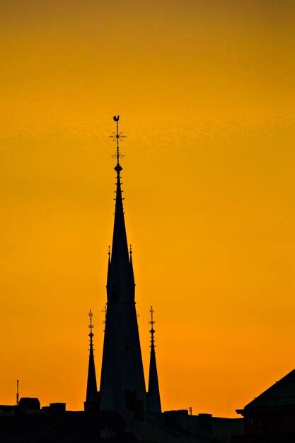 Premium Photo | Stockholm skyline at sunset, beautiful sunset over stockholm old town (gamla stan)