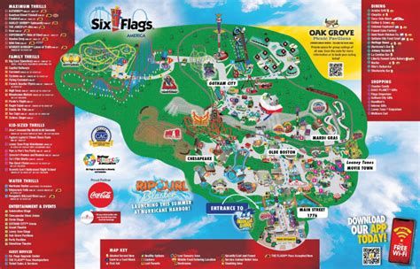 Six Flags Great America Map 2024 - Lira Shelly