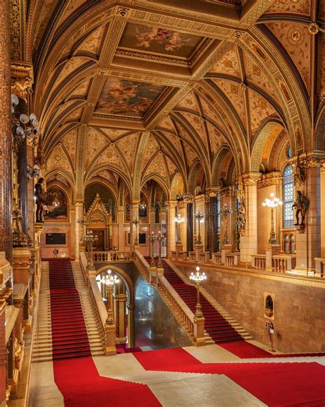 Stunning Interior of the Parliament Building in Budapest, Hungary Editorial Stock Image - Image ...