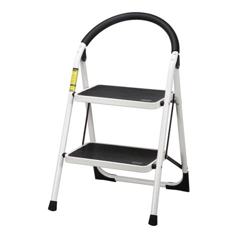 Mllieroo Portable Folding 2 Step Ladder Steel Stool,Heavy Duty 330lb ...