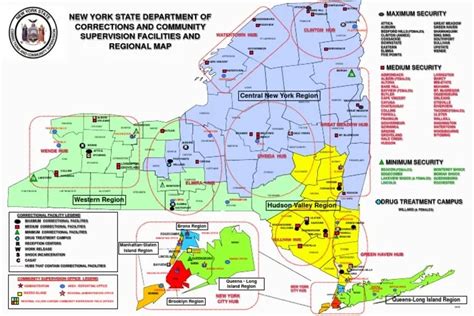 Exploring Nys Correctional Facilities Map: A Comprehensive Guide - Map Of Europe