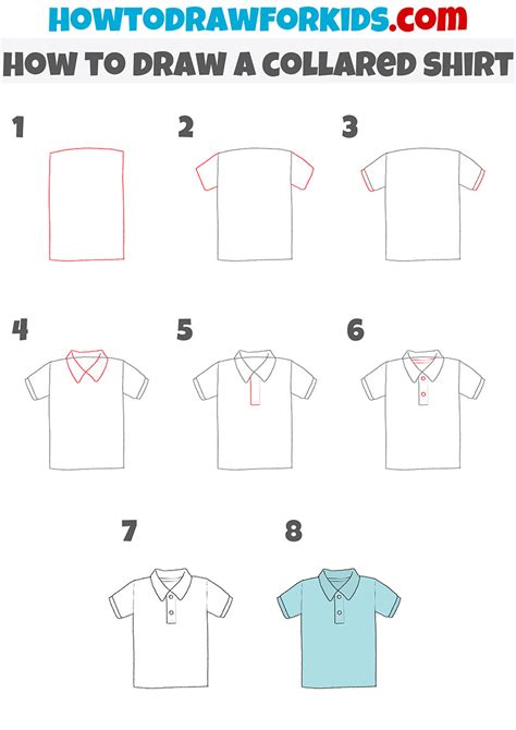 How to Draw a Collared Shirt - Easy Drawing Tutorial For Kids