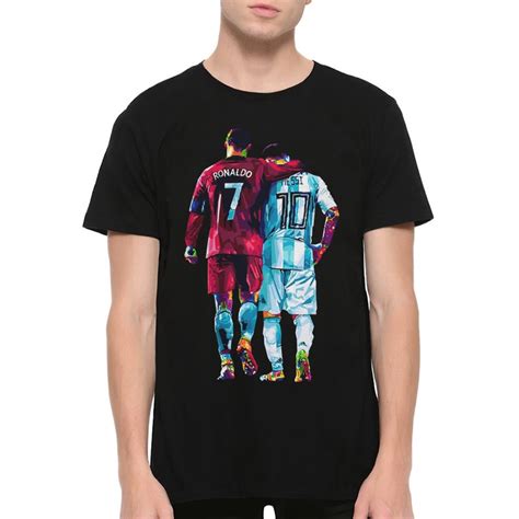 Lionel Messi and Cristiano Ronaldo T-shirt Football Legends - Etsy