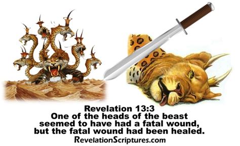 Beast - Revelation Chapter 13 - One Of The Heads Has A Healed Fatal Wound - Book Of Revelation