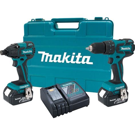 Makita 18-Volt LXT Lithium-Ion Brushless Combo Kit (2-Tool)-LXT239 ...