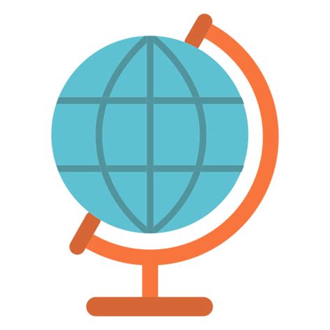 Globe flat icon - Transparent PNG & SVG vector file