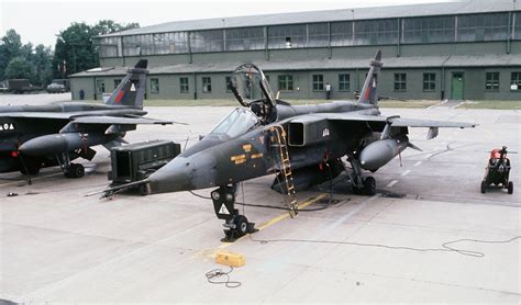 No. 2 Sqn Jaguar GR1s at RAF Wildenrath, Germany, in 1978. | Aircraft, Jaguar, Fighter