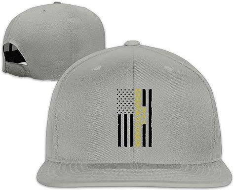 911 Dispatcher Thin Gold Line Flag Adult Baseball Cap Snapback Hat: Amazon.co.uk: Clothing