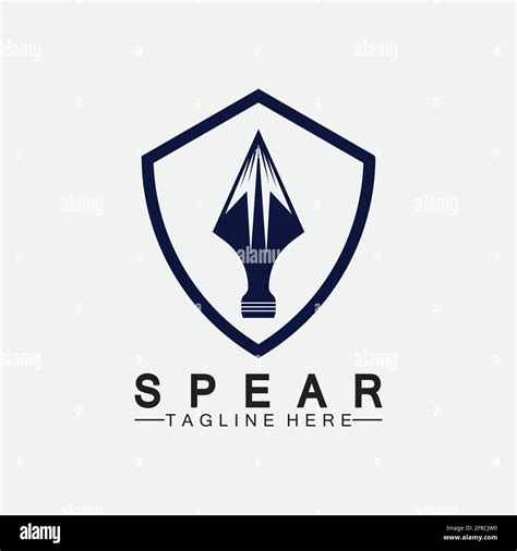 Spear logo icon vector illustration design.Head spear logo vintage illustration design vector ...