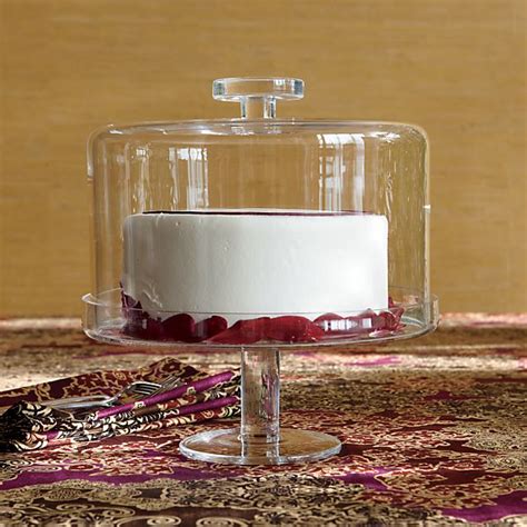 Footed Cake Stand with Dome | Crate and Barrel