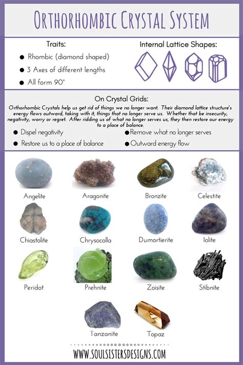 Healing Crystals Part 7: Crystal Grids and Orthorhombic Crystal | Crystals, Crystal healing ...