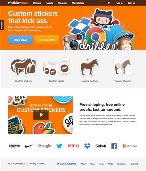 sticker-mule-full | eCommerce Website Design Gallery & Tech Inspiration