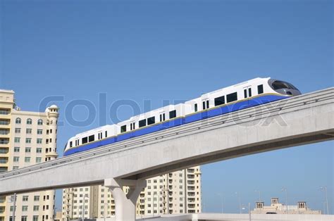 The Palm Jumeirah Monorail, Dubai ... | Stock image | Colourbox