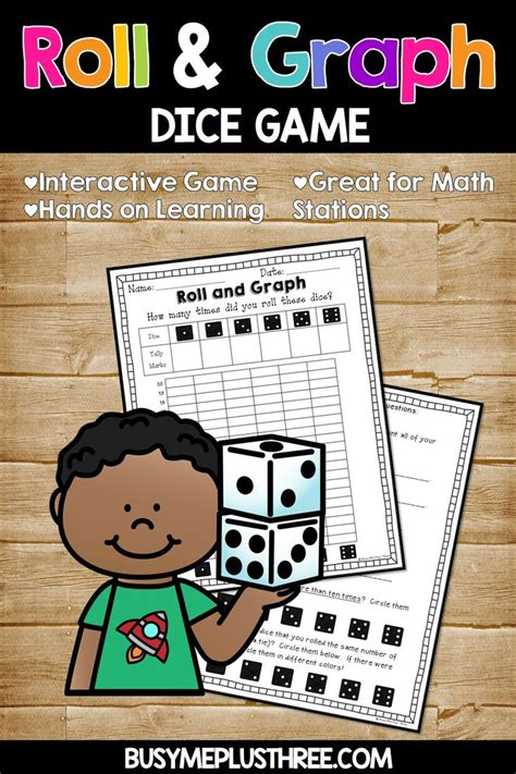 Math Dice Games For Kindergarten - Spider Dino