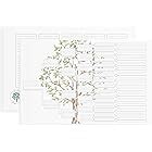 Amazon.com : TreeSeek® 15 Generation Pedigree Chart | 5 Pack | Blank Genealogy Forms for Family ...