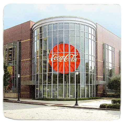 World of Coke in Atlanta souvenir marble coaster