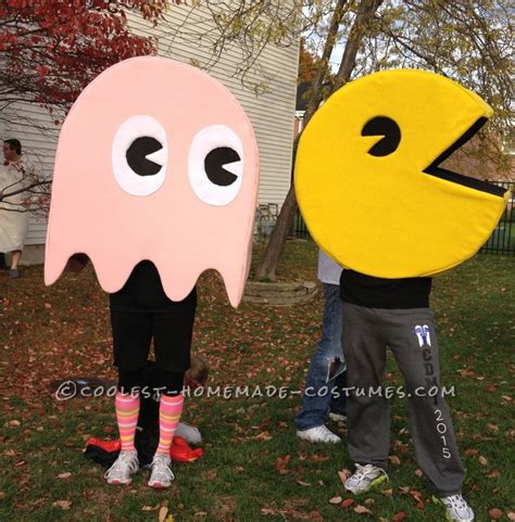 Quick and Easy Pac-Man and Pinkie Couple's Costume