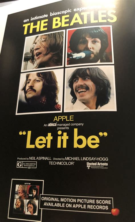 Let it be film poster 1970 – Artofit