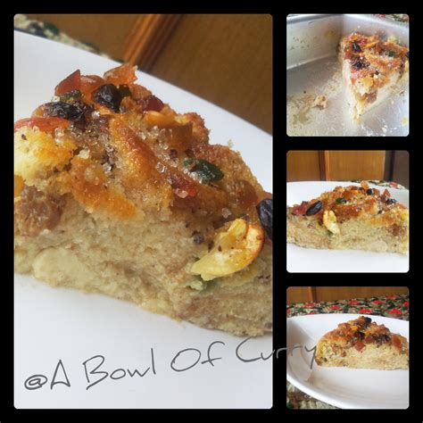 A Bowl Of Curry: Easy Bread Pudding with Nuts and Raisins