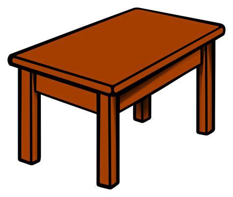 Clipart - table - coloured