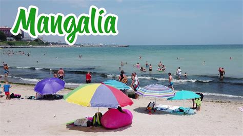 Plaja Mangalia 4K - Mangalia Beach - Romania - Iulie - walk on the seafront - travel calatorie ...