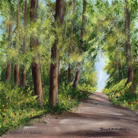 Image result for acrylic painting forest path | Landscape paintings ...