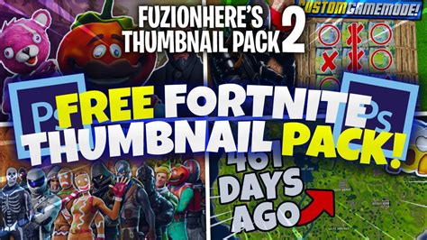 FORTNITE THUMBNAIL PACK V2! *2019* (PHOTOSHOP) - YouTube