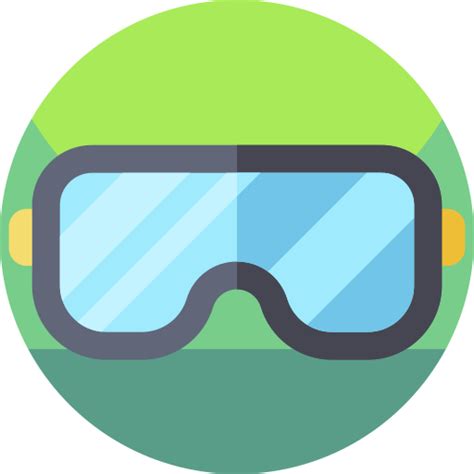 Safety goggles Geometric Flat Circular Flat icon