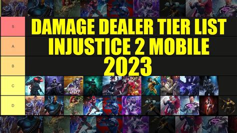 Injustice 2 Mobile Best Damage Dealer Tier List 2023 - YouTube