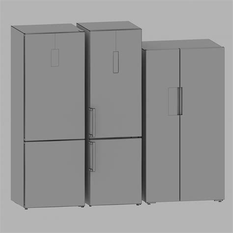 3D Set Siemens Refrigerator - TurboSquid 1696669