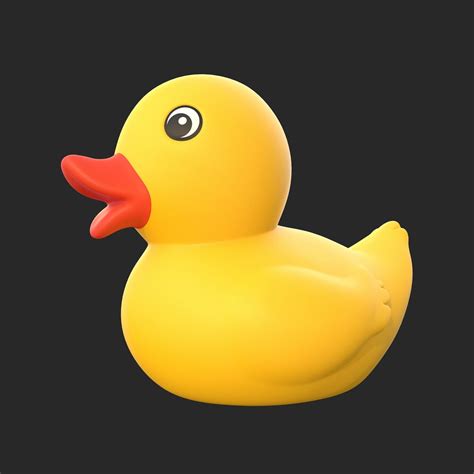 3D model Duck Rubber toy VR / AR / low-poly | CGTrader