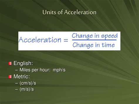 PPT - 2.3 Acceleration PowerPoint Presentation, free download - ID:1745350