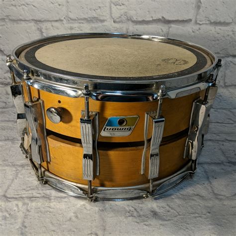 Vintage 1980s Ludwig 8 x 14 Classic Slotted Coliseum Snare Drum ...