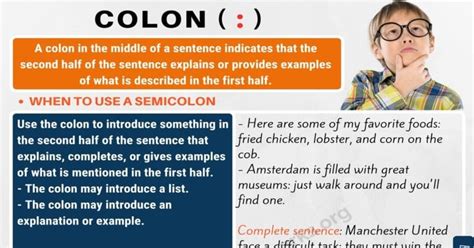 Colon (:) When to Use a Colon with Colon Punctuation Rules - Punctuation Marks