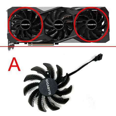 Gigabyte RTX 2060 2070 2080 Ti WINDFORCE Replacement GPU Fan ...