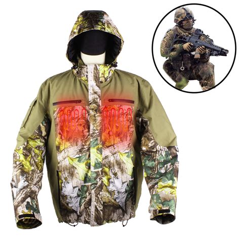 Custom Winter Waterproof Camo Heated Down Hunting Jacket | Topheated