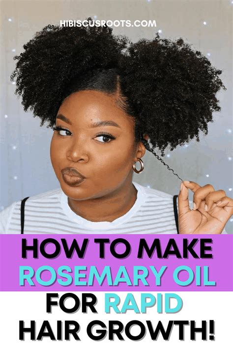 How to Make Rosemary Oil for Rapid Hair Growth! in 2021 | Natural hair growth tips, Natural hair ...