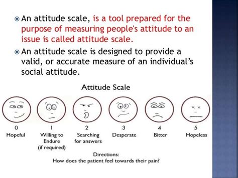 Attitude scale