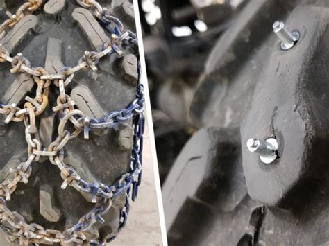 Which Are Better for Your ATV: Tire Studs or Chains?