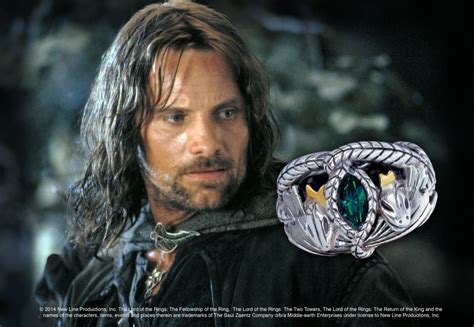 The Aragorn Ring — The Noble Collection UK | Anillos de joyería, Anillo, El señor de los anillos