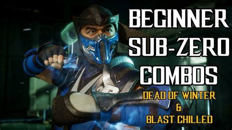 BEGINNER SUB-ZERO COMBOS IN MK11 - Mortal Kombat 11 Sub-Zero Gameplay - YouTube