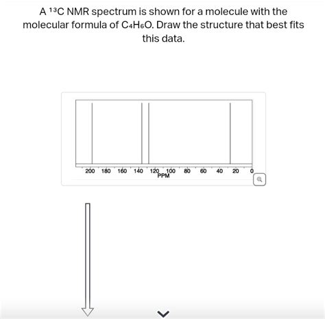 Solved 113C NMR spectrum is shown for a molecule with the | Chegg.com