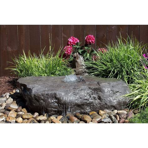 Large Bird Bath Fountain Kit - GFRC Concrete Bubbling Boulder | Bird ...